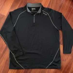 Black Reebok quarter zip XXL